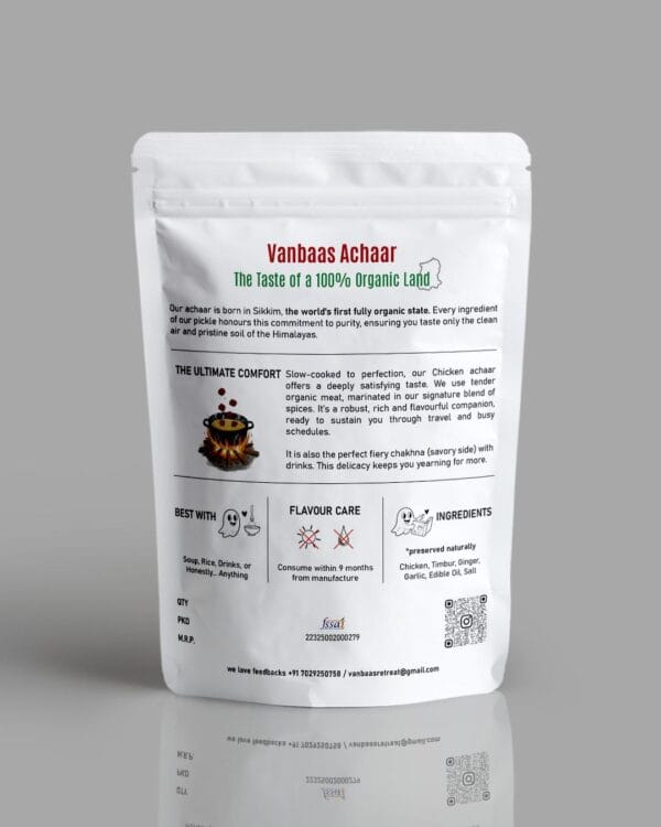 Sikkim Chicken Pickle | Slow-Cooked Himalayan Chicken Achaar - 200gm